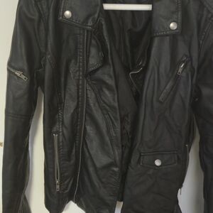 Hot Topic Black Jacket with Silver Details